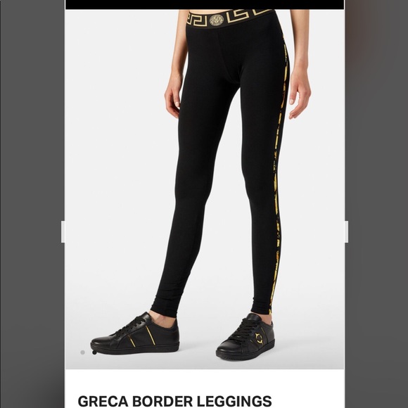 Versace for H&M black leggings size US 6. - Picture 6 of 6